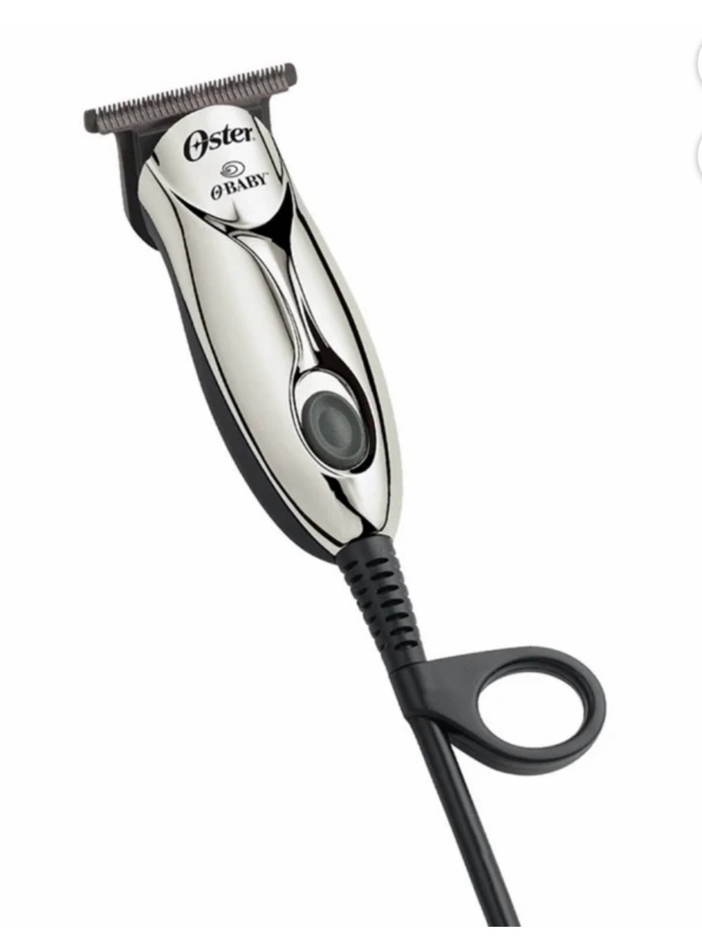 Oster “O Baby” Corded T-Blade Trimmer for Men Grooming - Silver